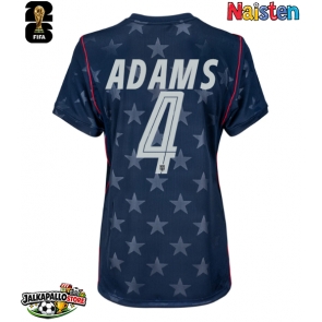 Yhdysvallat Tyler Adams #4 Vieraspaita Naisten MM-kisat 2026 Lyhythihainen